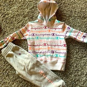 Champion toddler sweat suit
